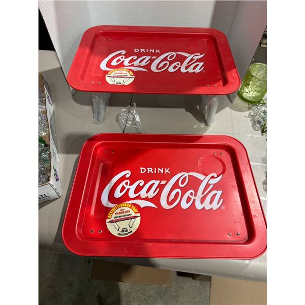 Coca-Cola activity/snack tray with folding legs