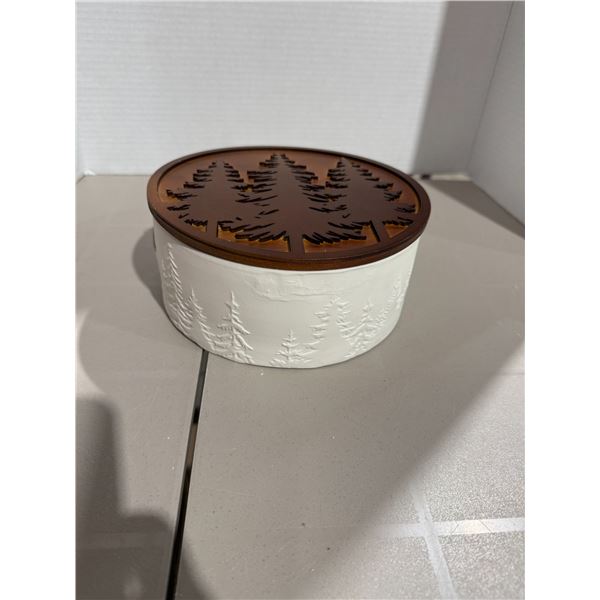 Aspen candle, pine tree, Forrest centerpiece soy blend candle