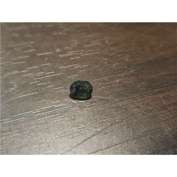 1.03ct Oval cut blue-green sapphire