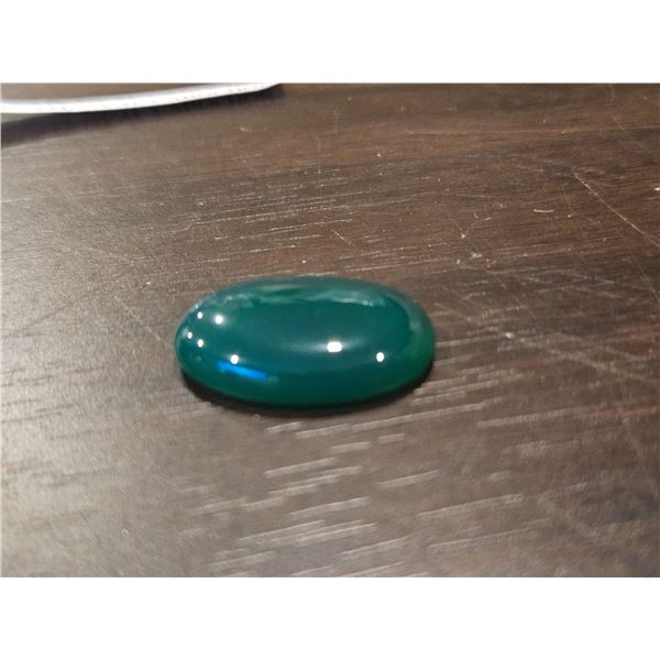 19.941ct Green Botswana Cabochon