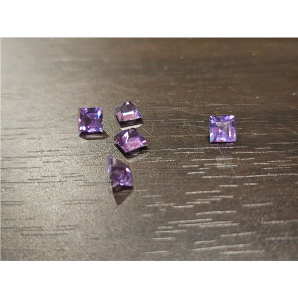 5 stars, TW 2.94ct Purple Amehyst
