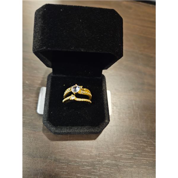 0.8ct Simulated Diamond Ring Set- Size 8