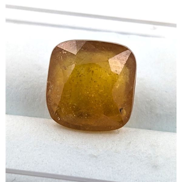 5.83 ct Certified Kashmir Yellow Sapphire gemstone ($7,958 Appraisal)
