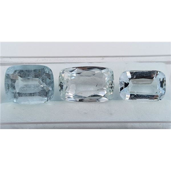 14.5 ct Certified Aquamarine gemstone Parcel ($10,875 Appraisal)