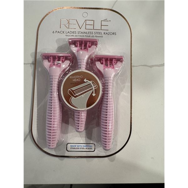 revele ladies 6pk razors