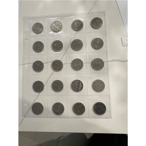 20 $1 Canadian coins