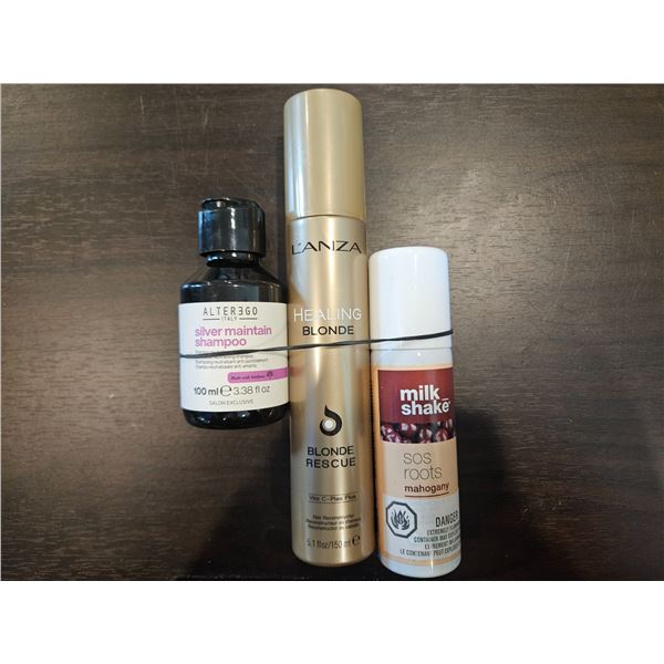 Assorted hair products