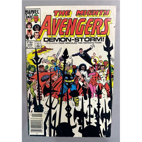 The Mighty Avengers #249 (Marvel, 1983) 75Â¢ Newsstand Variant Demon-Storm