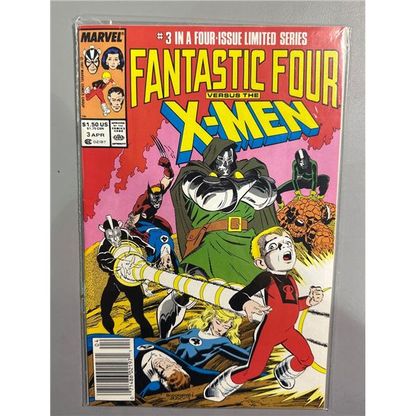 Fantastic Four Versus The X-Men #3 (Marvel, 1987) Copper Age Comic