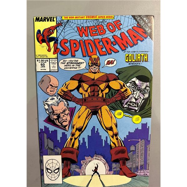 Web of Spider-Man #60 (Marvel, 1990) Goliath & Dr. Doom Acts of Vengeance