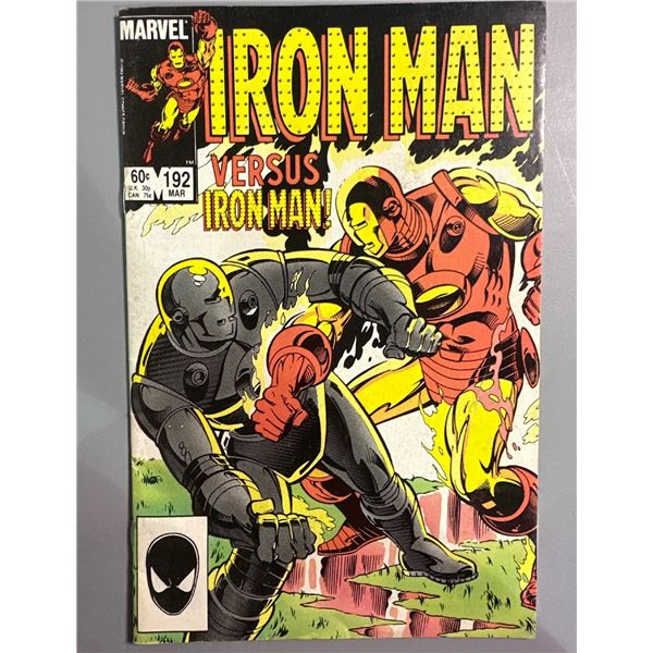 Iron Man #192 (Marvel, 1985) Comic Book - A Duel of Iron - Stark vs Rhodes