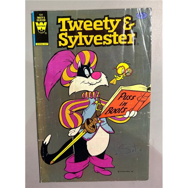 Tweety & Sylvester #104 Puss in Boots Comic Book (Whitman, 1980)