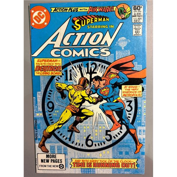 Action Comics #526 (DC, 1981) Superman vs Neutron - The Living Bomb!