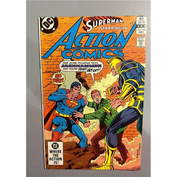 Action Comics #538 (DC, Dec 1982) Superman vs Jackhammer, Buckler Art