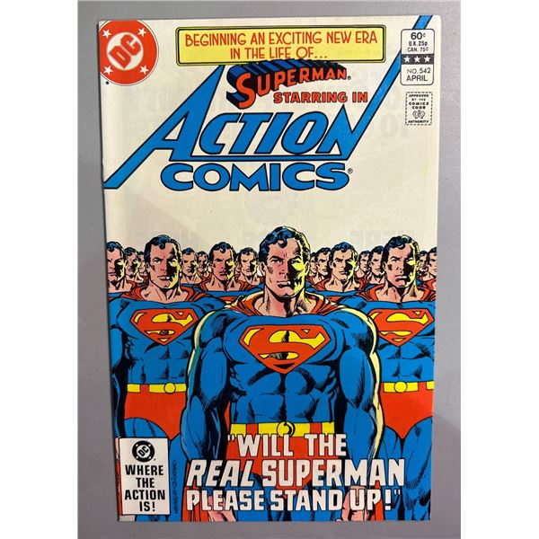 Action Comics #542 (DC, 1983) Superman 'Will The Real Superman Stand Up?'