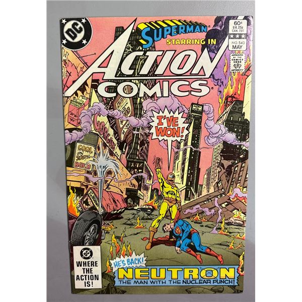 Action Comics #543 (DC, 1983) Superman vs Neutron - He's Back!