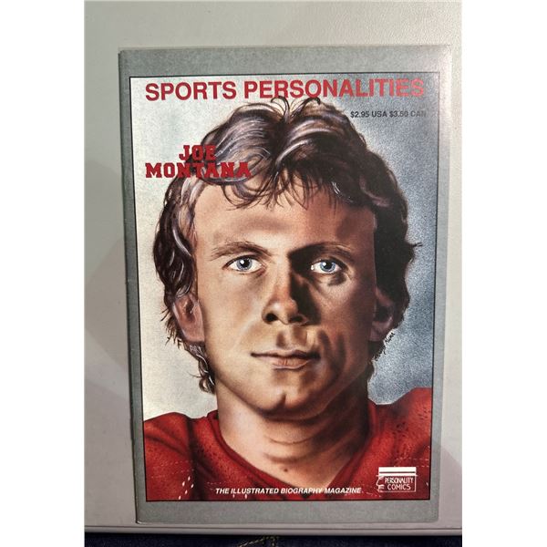 1991 Sports Personalities #5 Joe Montana Illustrated Biography Magazine Comic