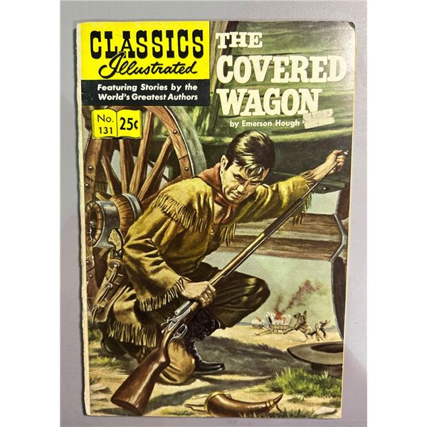 Classics Illustrated #131 The Covered Wagon by Emerson Hough (1956)