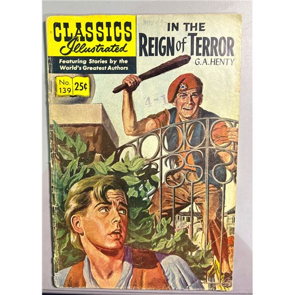Classics Illustrated #139 In the Reign of Terror by G.A. Henty (1968)