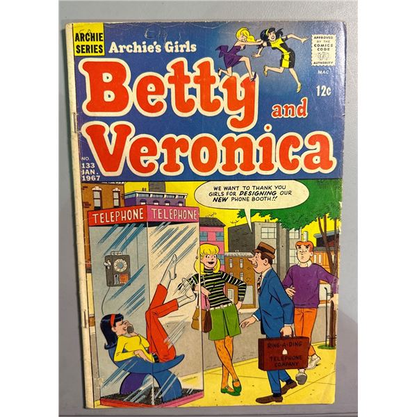 Archie's Girls Betty and Veronica #133 (Jan 1967) Archie Comics