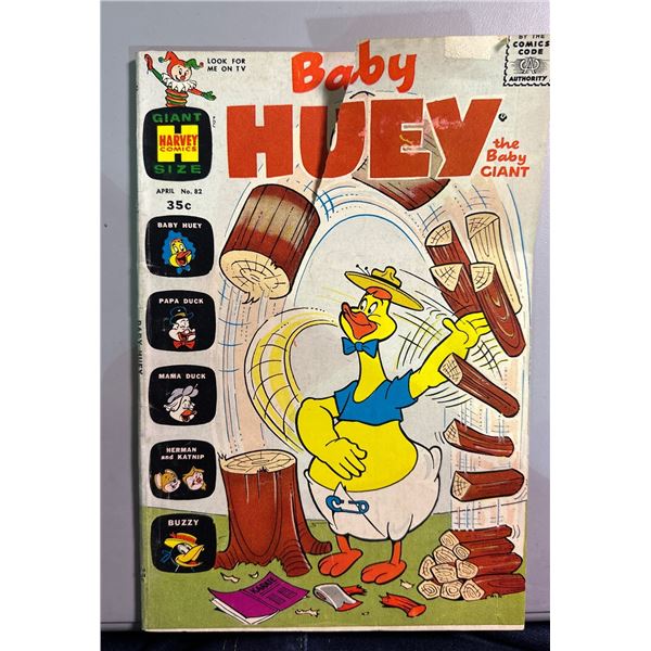 1968 Baby Huey the Baby Giant #82 Comic Book - Giant Size - Harvey Comics