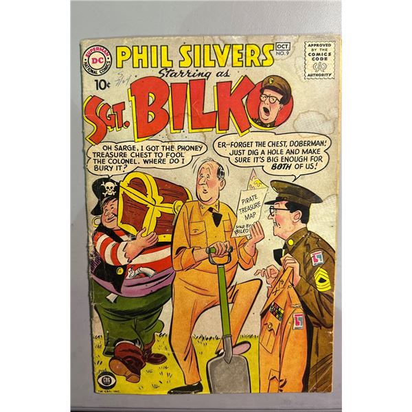 Sgt. Bilko #9 (DC Comics, 1958) Phil Silvers - Vintage Silver Age Comic