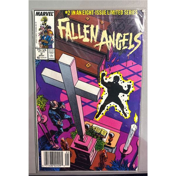 1987 Marvel Fallen Angels #2 In An Eight-Issue Limited Series Comic Book