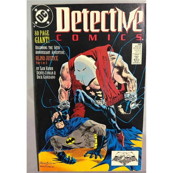 Detective Comics #598 (DC, 1989) Blind Justice Pt 1. 50th Anniv. Adventure