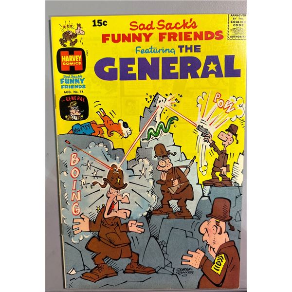 Sad Sack's Funny Friends #74 Harvey Comics Aug 1974 Featuring The General