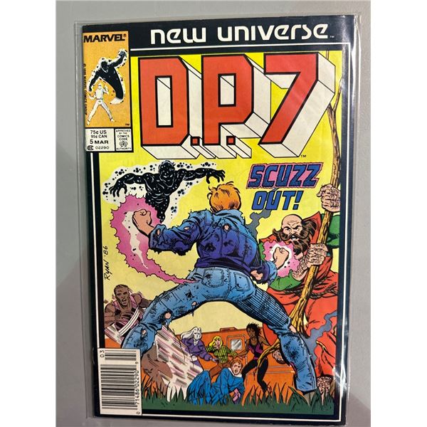 DP7 #5 (Mar 1987, Marvel) New Universe Comic - Scuzz Out!