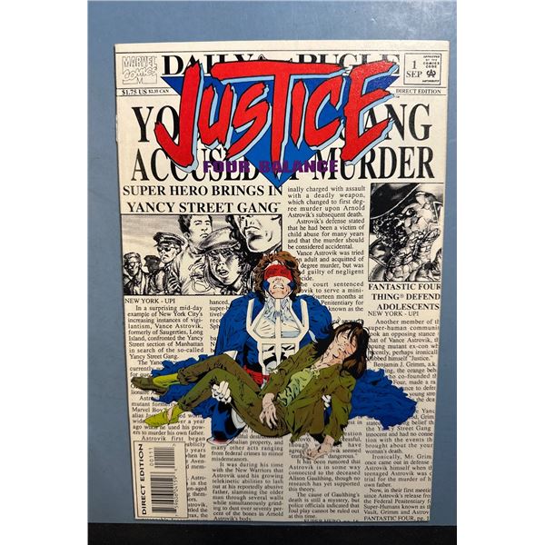 Justice: Four Balance #1 (Marvel Comics, 1994) - Yancy Street Gang Story