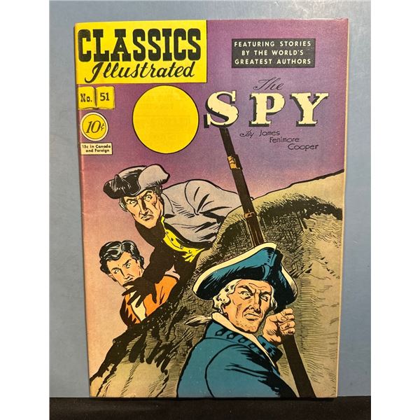 Classics Illustrated #51 The Spy by James Fenimore Cooper (Gilberton, 1948)