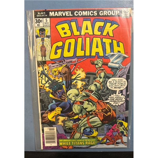 Black Goliath #5 (Marvel Comics, 1976) Final Issue, "While Titans Rage!"