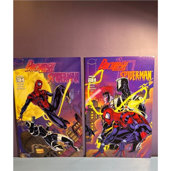 Backlash/Spider-Man #1 & #2 Comic Book Lot (Image Comics, 1996)