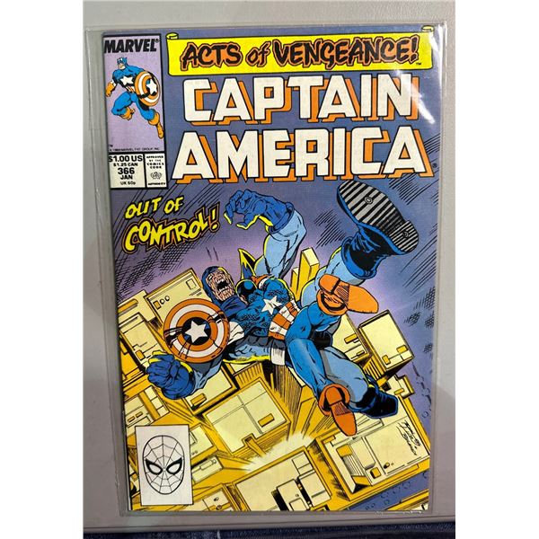 Captain America #366 Marvel Comics (1989) Acts of Vengeance!