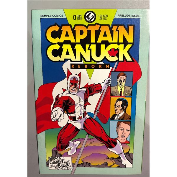 Captain Canuck Reborn #0 Prelude Issue Sept 1993 Semple Comics