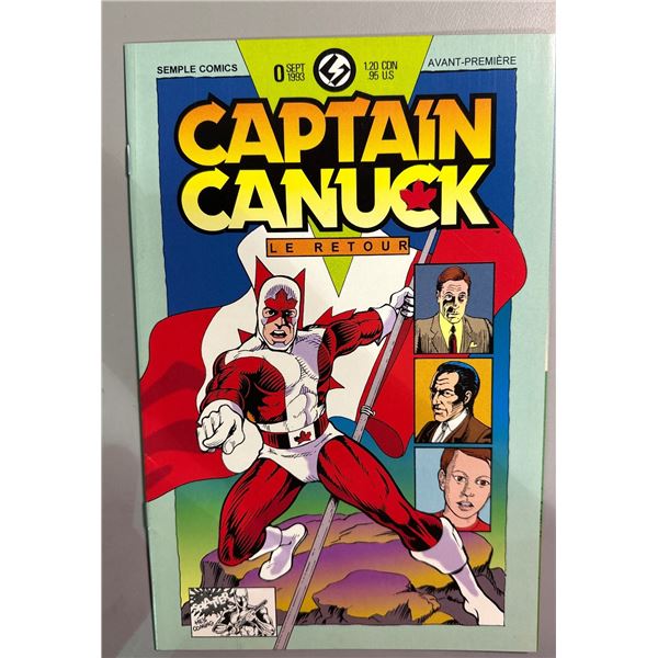 Captain Canuck Le Retour #0 Avant-PremiÃ¨re Semple Comics 1993 French Ed.