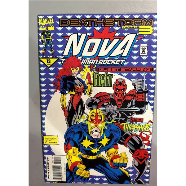 Nova #13 (1995) Deathstorm Guest Starring Firestar & Night Thrasher Marvel