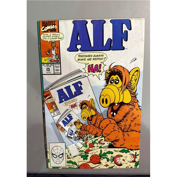 ALF #26 (Marvel Comics, 1990) Comic Book - Lucky Charms Ad on Back