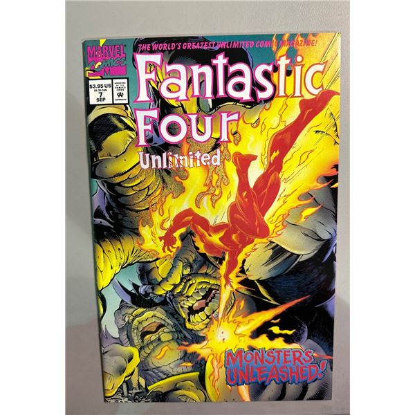 Fantastic Four Unlimited #7 (Marvel, 1994) Monsters Unleashed! Direct Edition