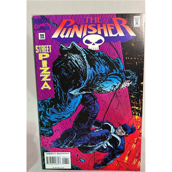The Punisher Vol. 2 #98 (Marvel, 1995) Frank Teran Cover, Street Pizza