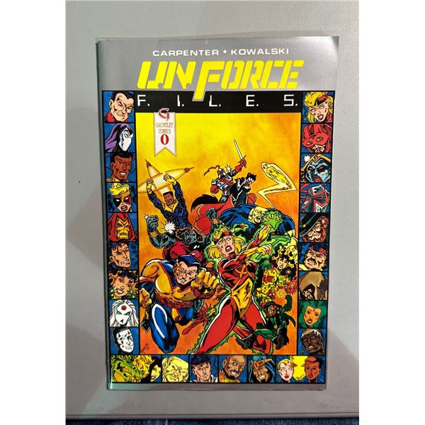 Uniforce Files #0 (Gauntlet Comics, 1993) Carpenter & Kowalski