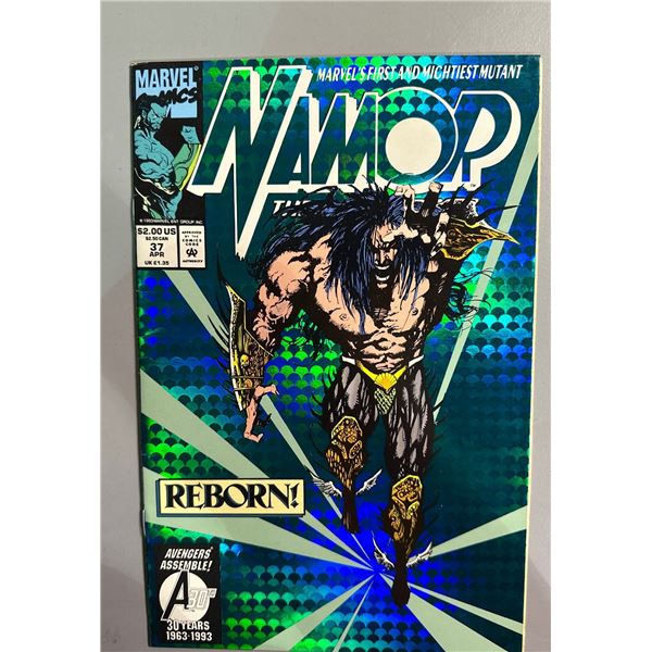 Namor the Sub-Mariner #37 (1993, Marvel) Holografix Foil Cover Reborn!