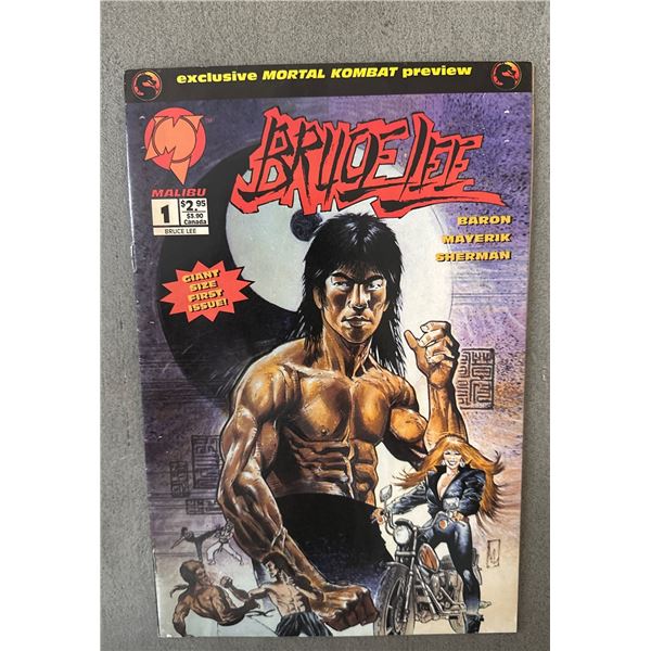 Bruce Lee #1 Comic (Malibu, 1994) Giant Size 1st Issue Mortal Kombat Preview