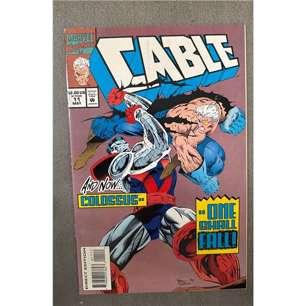 Cable #11 (Marvel, 1994) Direct Edition - Cable vs Colossus "One Shall Fall"