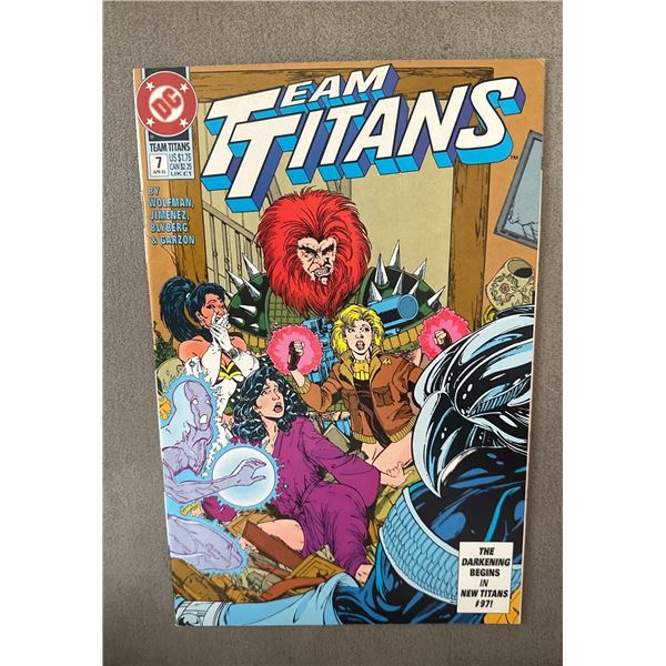 Team Titans #7 Comic Book (DC, 1993) Wolfman & Jimenez - Point of No Return