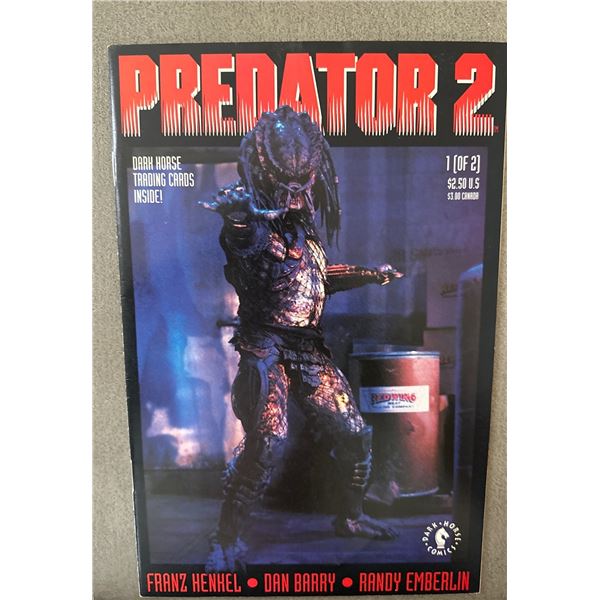 Predator 2 #1 (Dark Horse Comics, 1991) Movie Adaptation w/ Trading Cards