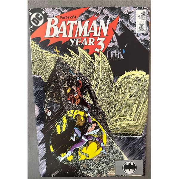 Batman #439 (1989) DC Comics - "Year 3" Part 4 of 4 - George Perez Cover