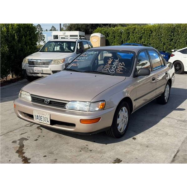 TOYT COROLLA 1993 APP/DUP-T/EXP-ONLY DON