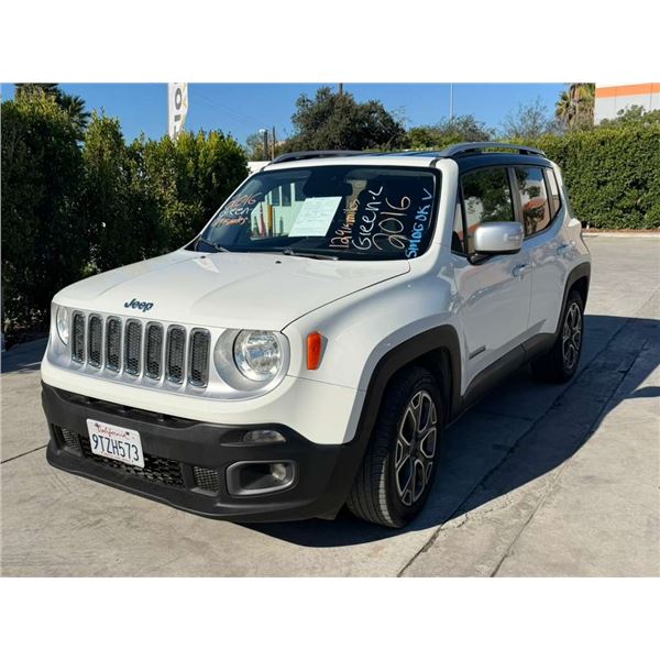 JEEP  RENEGADE 2016 T-REPO-SMOG-2 DAYS